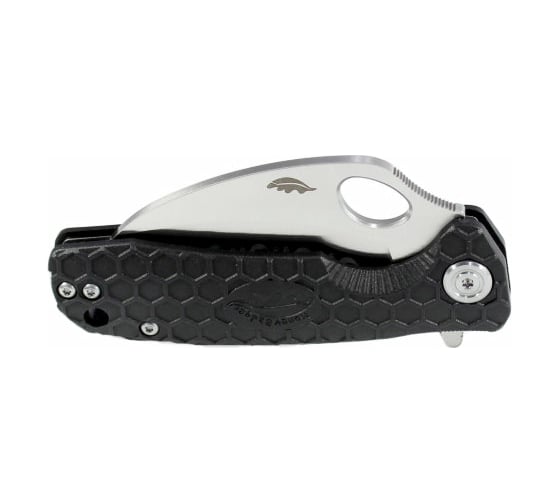 Нож Honey Badger Сlaw D2 L Serrated с черной рукоятью HB1105