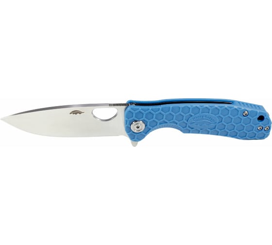 Нож Honey Badger Flipper D2 M с голубой рукоятью HB1058