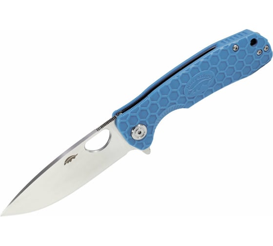 Нож Honey Badger Flipper D2 M с голубой рукоятью HB1058