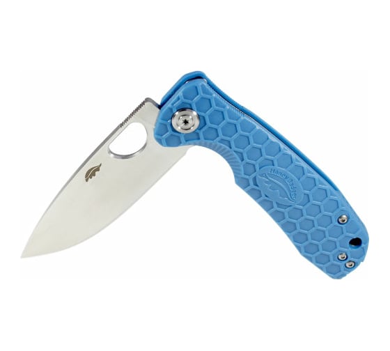 Нож Honey Badger Flipper D2 M с голубой рукоятью HB1058