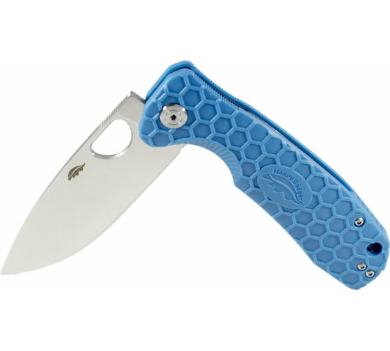 Нож Honey Badger Flipper D2 L с голубой рукоятью HB1020