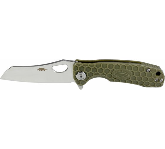 Нож Honey Badger Wharncleaver D2 L с зеленой рукоятью HB1124