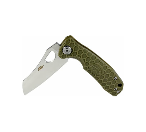 Нож Honey Badger Wharncleaver D2 L с зеленой рукоятью HB1124