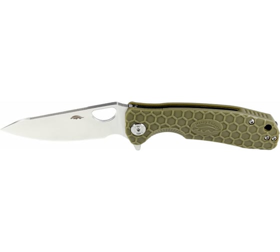 Нож Honey Badger Leaf M с зеленой рукоятью HB1300