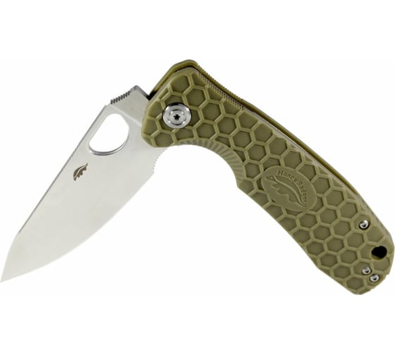 Нож Honey Badger Leaf M с зеленой рукоятью HB1300