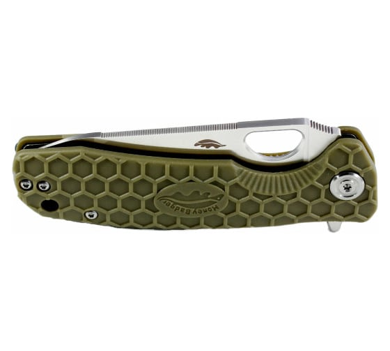 Нож Honey Badger Leaf M с зеленой рукоятью HB1300