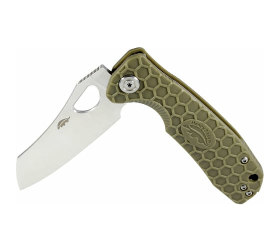 Нож Honey Badger Wharncleaver D2 M с зеленой рукоятью HB1163