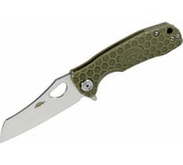 Нож Honey Badger Wharnclever L с зеленой рукоятью HB1033