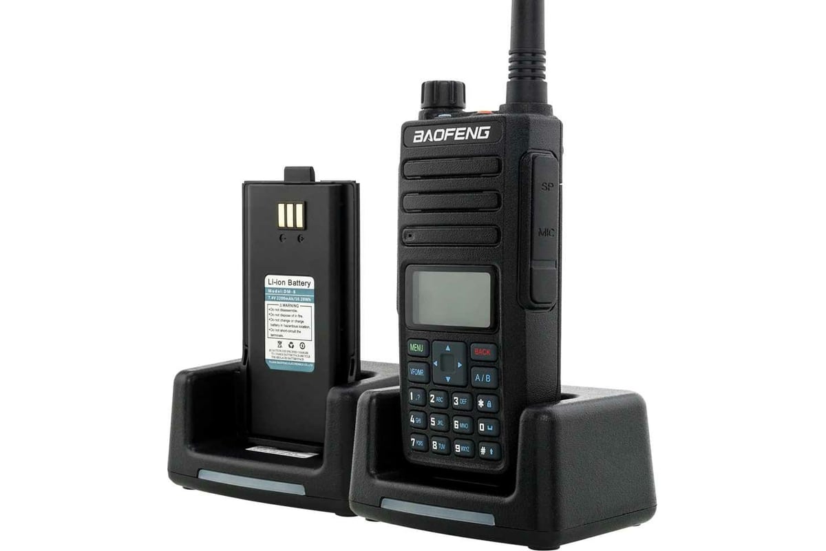 Рация Baofeng DR-1801 UV, DMR, 136-174/400-470 МГц, 2000 мАч, 5 Вт 00029032  - выгодная цена, отзывы, характеристики, фото - купить в Москве и РФ