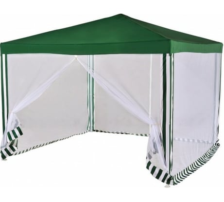 Шатер Green glade 3x3x2,5м, дождь-солнце, моск.сетка, зеленый 1036
