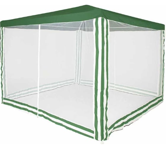 Шатер Green glade 3x3x2,5м, дождь-солнце, моск.сетка, зеленый 1036