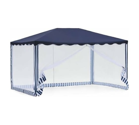 Шатер Green Glade 3x4x2.5м, дождь-солнце, москитная сетка, синий 1038