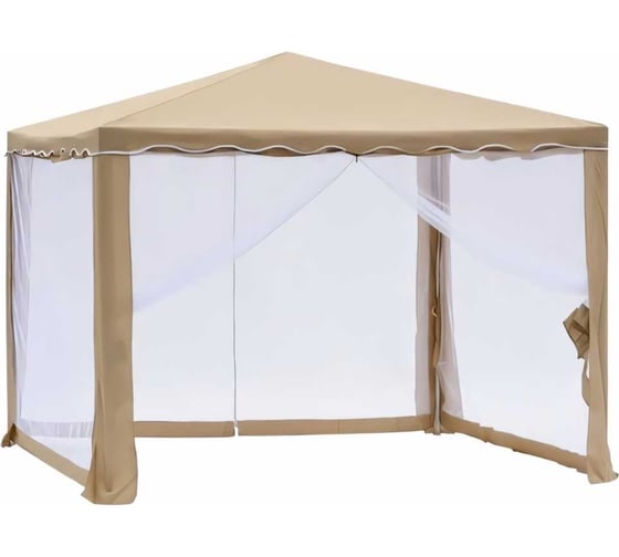 Шатер Green glade 3x3x2,5м, дождь-солнце, моск.сетка, бежевый 1040
