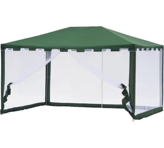 Шатер Green glade 3x4x2,5м, дождь-солнце, моск.сетка, зеленый 1044