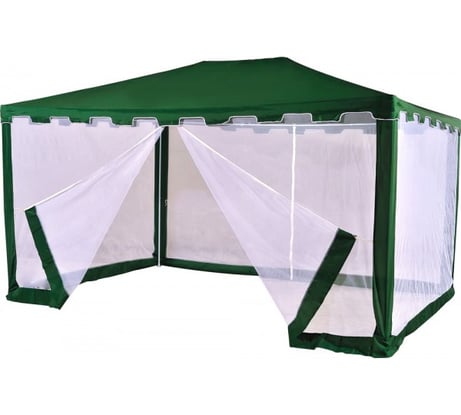 Шатер Green glade 3x4x2,5м, дождь-солнце, моск.сетка, зеленый 1088