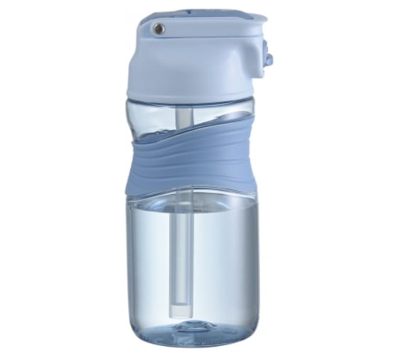 Бутылка для воды Smart Solutions Slow Sip 450 мл, голубая SH-SS-BTL-TRN-BL-450