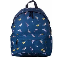 Универсальный рюкзак BRAUBERG Птицы, сити-формат, синий, 23 литра, 43x34x15 см 226401