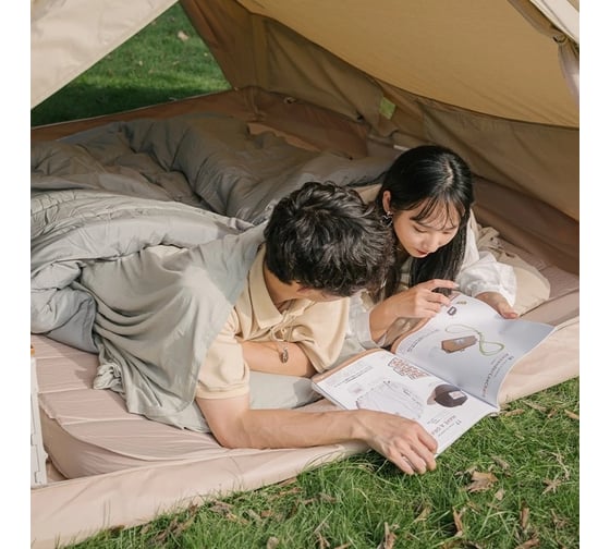 Спальный мешок Naturehike Size Large Ultralight хлопок, Milk Green 6927595776971