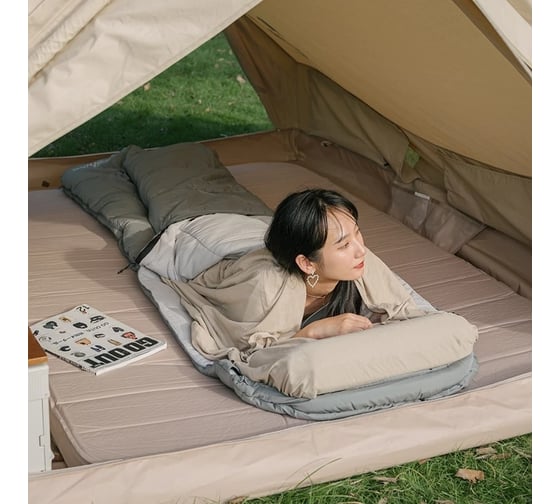 Спальный мешок Naturehike Size Large Ultralight хлопок, Milk Green 6927595776971