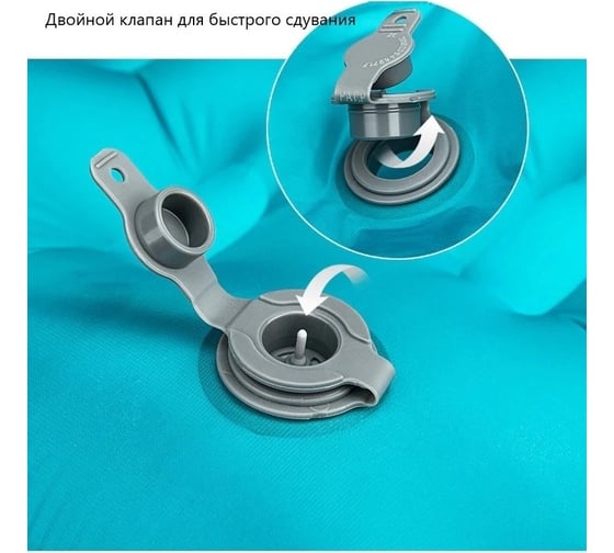 Надувной коврик Naturehike NH20FCD02 голубой 6927595746509