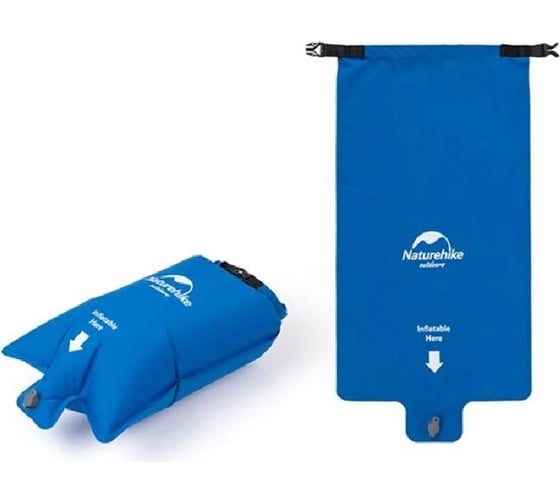 Односпальный коврик Naturehike NH19Z012-P FC-12 с подушкой, без надувного мешка, голубой 6927595735695