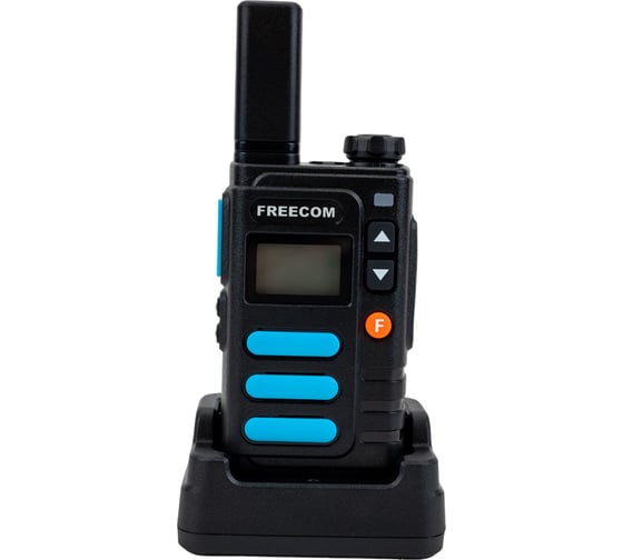 Black Комплект радиостанций Freecom MT-777 из 2 штук 400-470 МГц LPD/PMR/99 каналов/3 Вт/2000 мАч черный MT-777 Black SR-00005