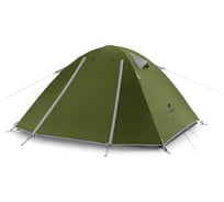 Палатка Naturehike P-Series NH18Z033-P 210T/65D трехместная, темно-зеленая 6927595783665
