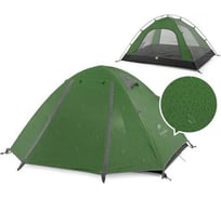 Палатка Naturehike 210T65D NH18Z022-P двухместная, зеленая 6927595762622