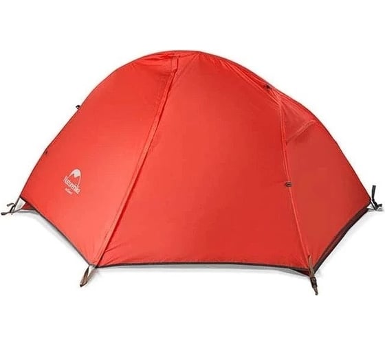 Одноместная сверхлегкая палатка + коврик Naturehike NH18A095-D красная 6927595701805