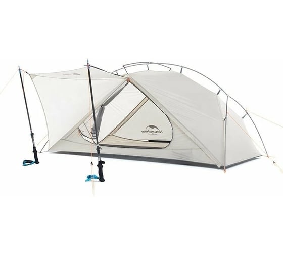 Сверхлегкая палатка Naturehike VIK II 15D silicone NH19ZP003-1 двухместная, белая 6927595749425