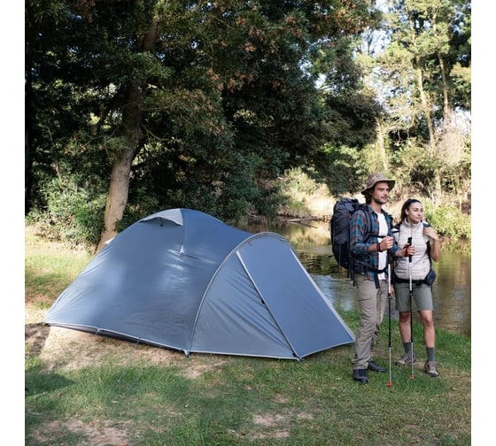 Палатка Naturehike NH21ZP015 3-4 местная, голубой 6927595794012