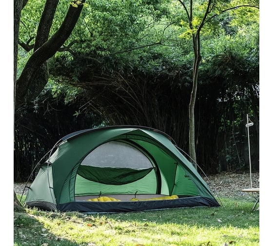 Палатка Naturehike Bear-UL2 NH20ZP108 20D двухместная, зеленая 6927595747711