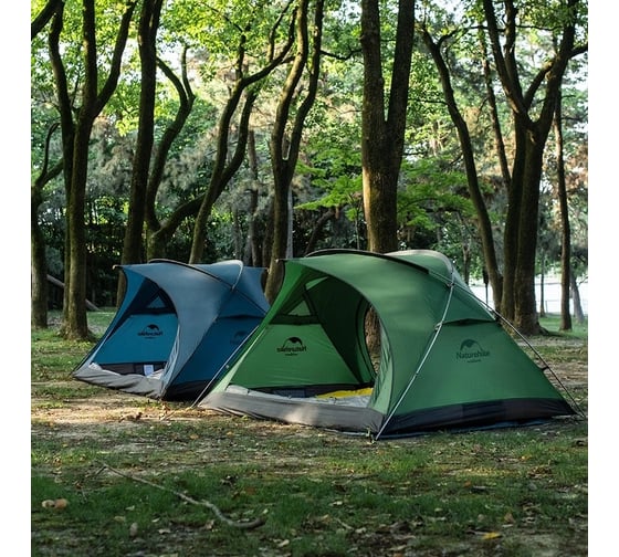 Палатка Naturehike Bear-UL2 NH20ZP108 20D двухместная, синяя 6927595747704