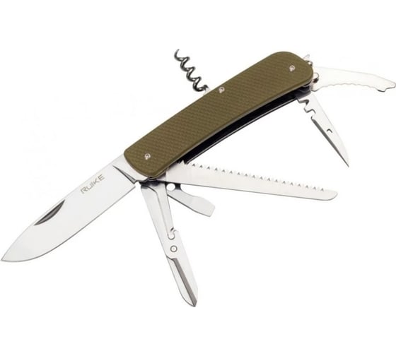 Нож Ruike L42-G, 19 функций, зеленый L42-G