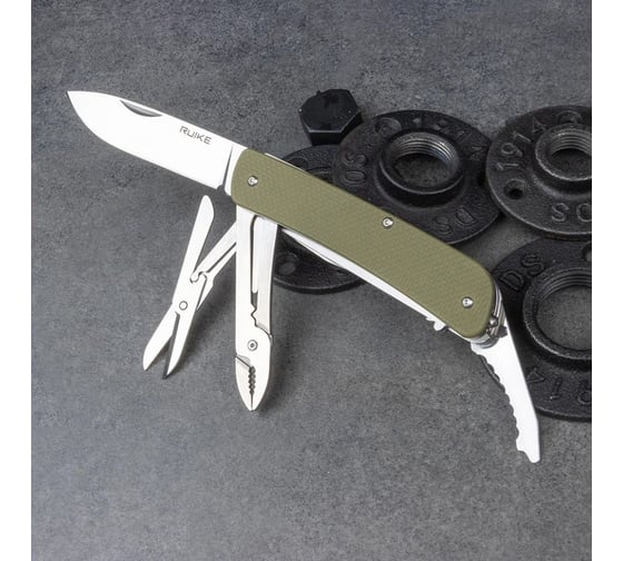 Нож Ruike L42-G, 19 функций, зеленый L42-G