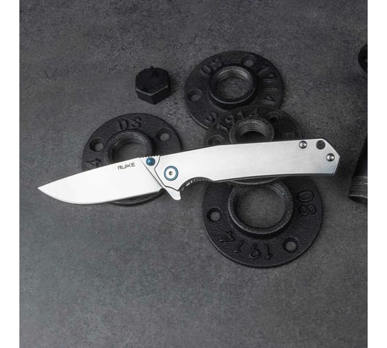 Нож Ruike P801, серебряно-синий P801-SF