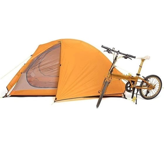 Палатка сверхлегкая + коврик Naturehike NH18A180-D оранжевая 6927595731949