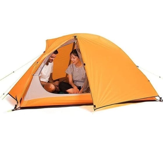 Палатка сверхлегкая + коврик Naturehike NH18A180-D оранжевая 6927595731949