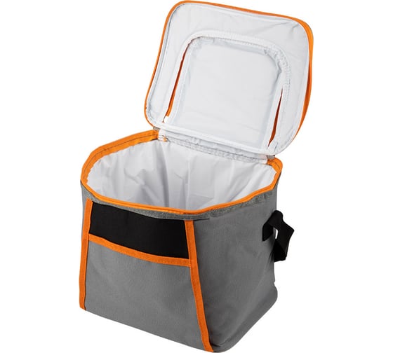 Термосумка Ecos PC2207, 12л, 26x20x24см, серый/оранжевый 104569