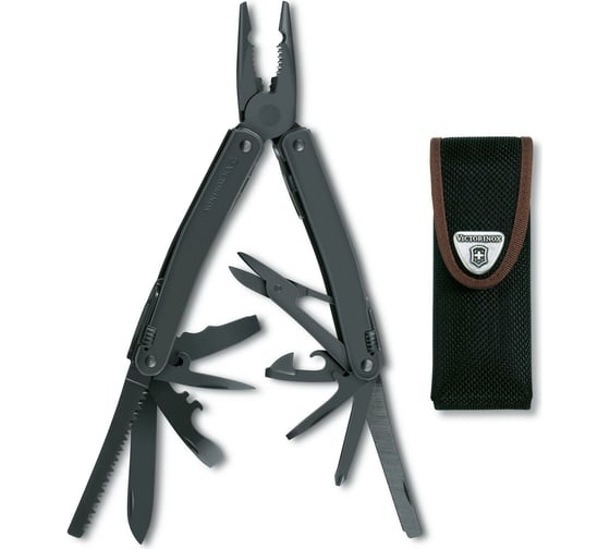 Мультитул Victorinox SwissTool Spirit XBS, 105 мм, 26 функций, черный 3.0224.3CN
