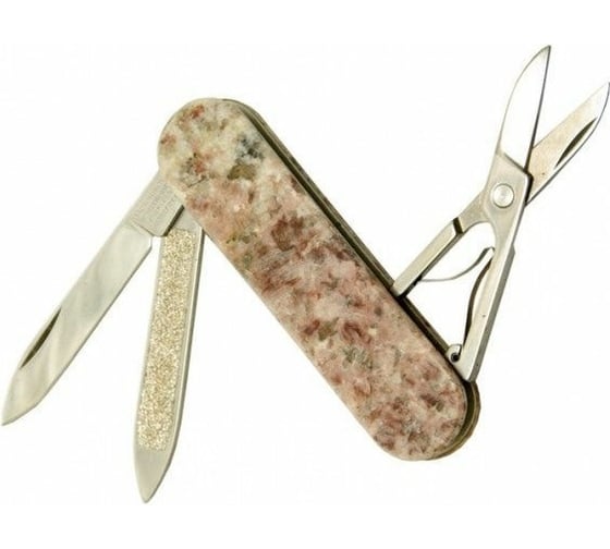 Нож-брелок Victorinox Classic LE Belo Horizonte, 58 мм, 4 функции, рукоять из камня 0.6200.55