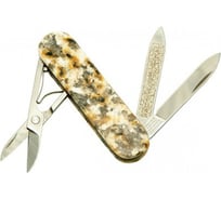 Нож-брелок Baltic Brown Victorinox Classic LE, 58 мм, 4 функции, натуральный камень 0.6200.58