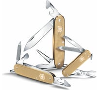 Нож Victorinox Alox Pioneer, 93 мм, 8 функций, золотистый 0.8201.L19