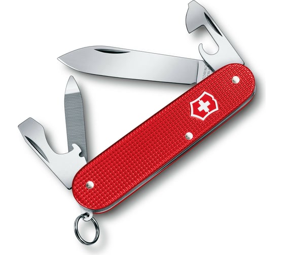 Нож Victorinox Alox Cadet, 84 мм, 9 функций, красный 0.2601.L18
