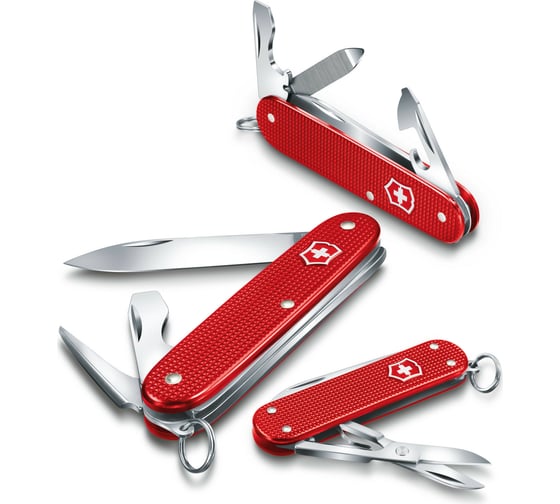 Нож Victorinox Alox Cadet, 84 мм, 9 функций, красный 0.2601.L18