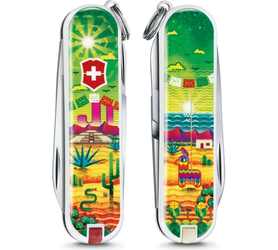 Нож-брелок Victorinox Classic LE Mexican Sunset 2018, 58 мм, 7 функций 0.6223.L1807
