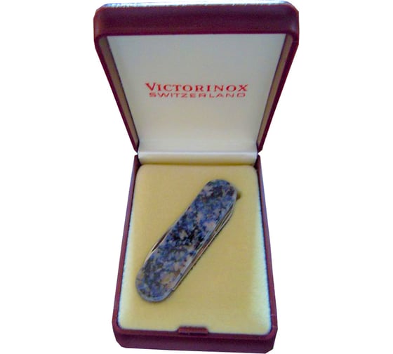 Нож-брелок Victorinox Classic LE Azul Santa Cruz, 58 мм, 4 функции, натуральный камень 0.6200.53