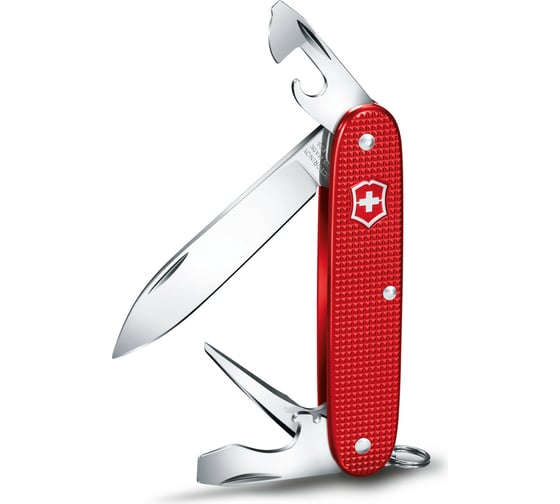 Нож Victorinox Alox Pioneer, 93 мм, 8 функций, красный 0.8201.L18