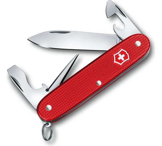 Нож Victorinox Alox Pioneer, 93 мм, 8 функций, красный 0.8201.L18