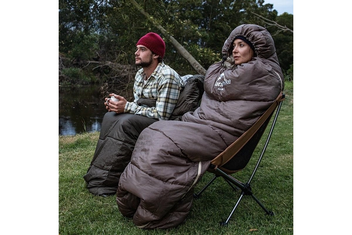 Спальный мешок Naturehike U Series двойной хлопок, осень-зима, Brown ...